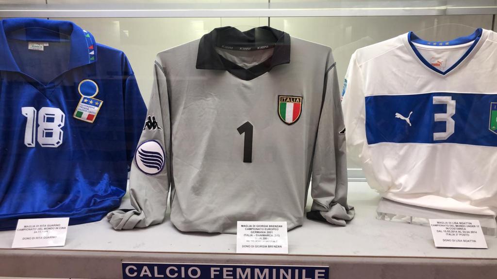 La maglia di Brenzan al Museo del Calcio
