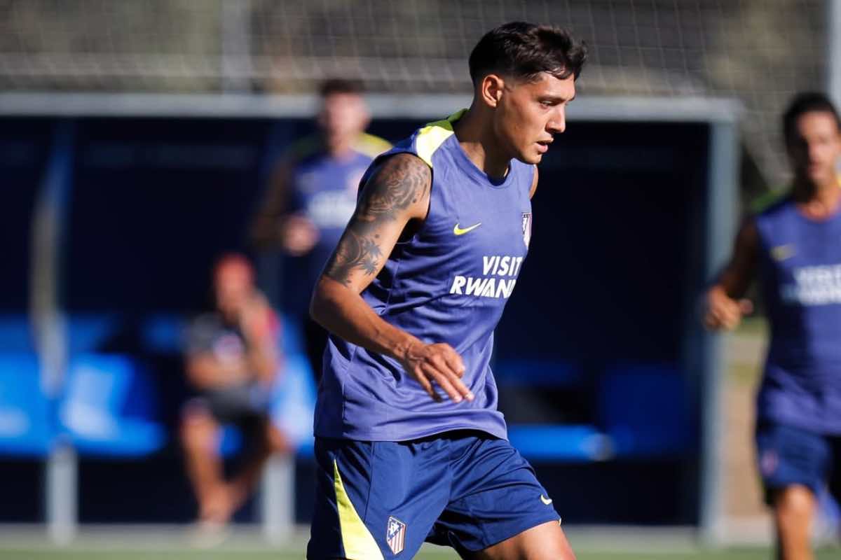 Molina durante l'allenamento