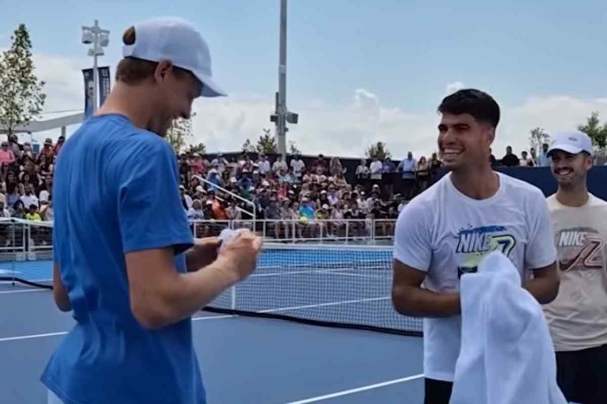 Jannik Sinner e Carlos Alcaraz 