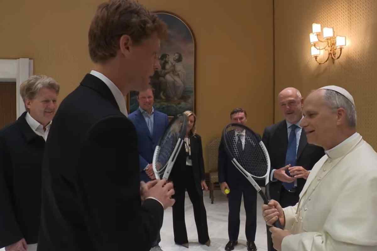 Jannik Sinner e Papa Leone XIV