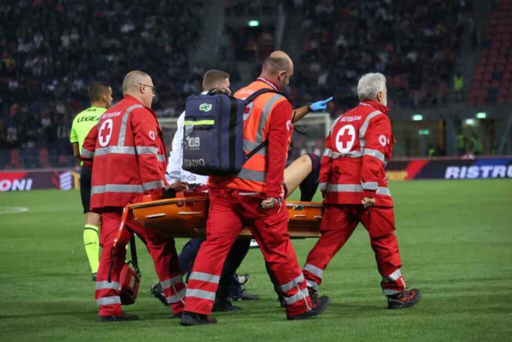 Infortunio calciatore