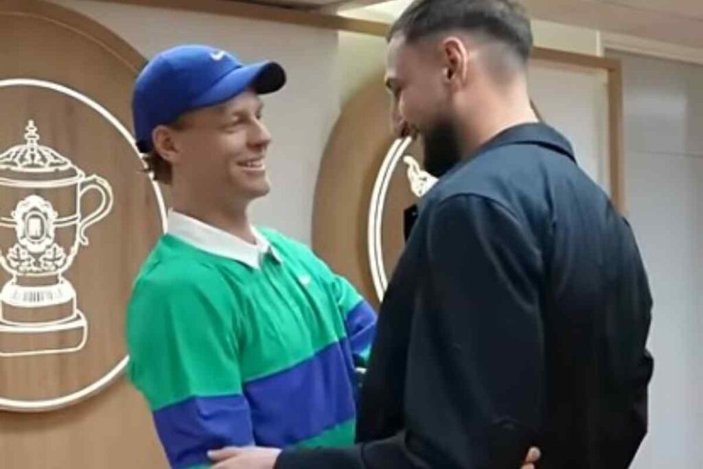 Gigio Donnarumma e Jannik Sinner
