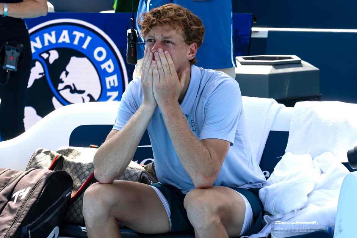 Jannik Sinner lacrime e stanchezza