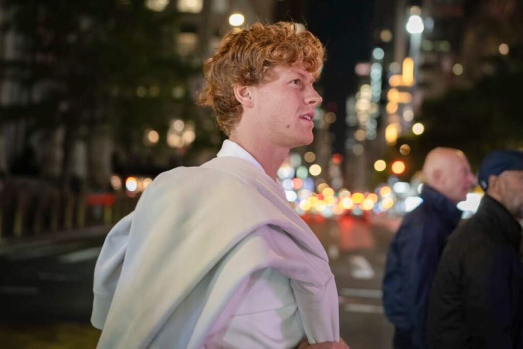 Jannik Sinner a Shanghai