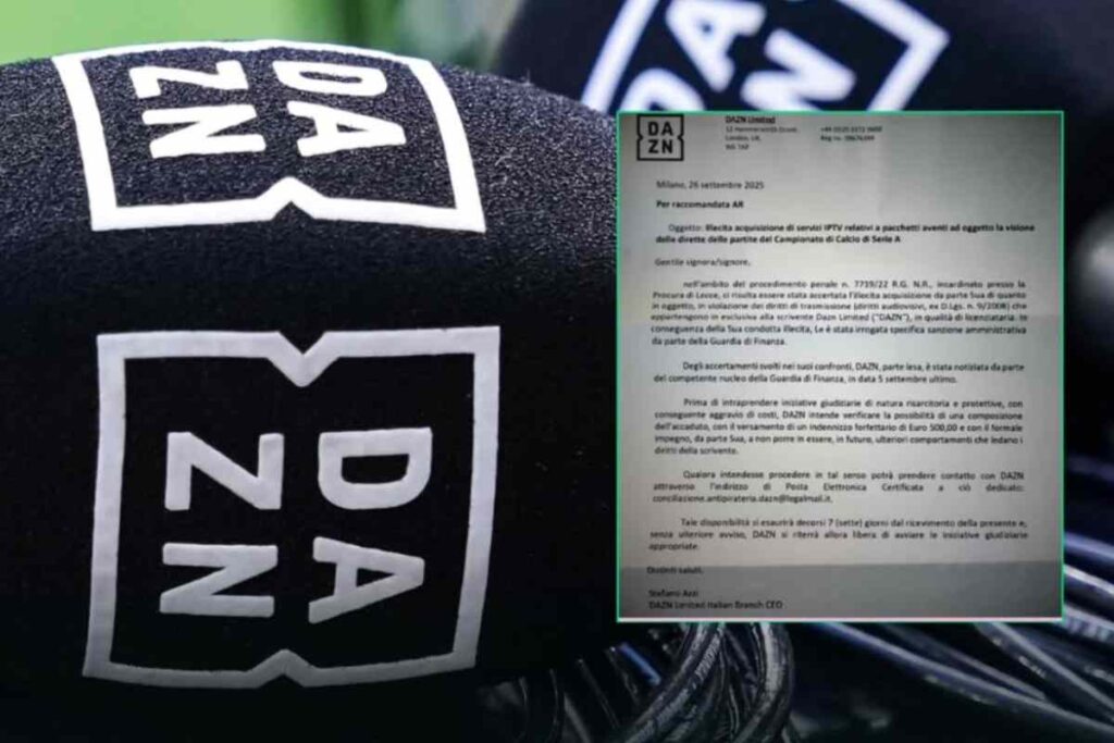 Dazn chiede 500 euro