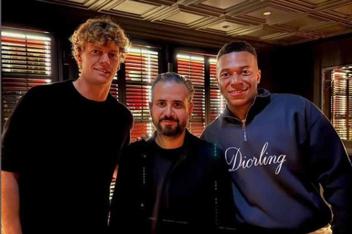 Jannik Sinner e Kylian Mbappé