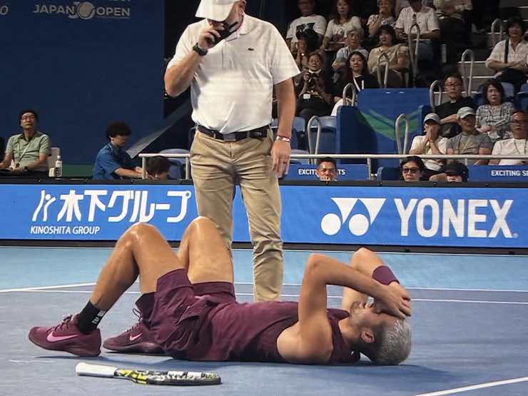 Carlos Alcaraz infortunato