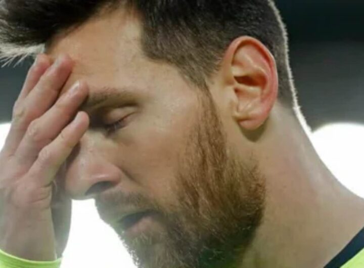 Triste Lionel Messi