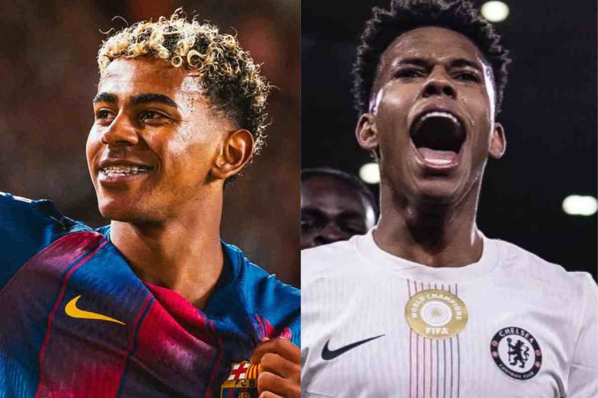 Lamine Yamal e Estevao Willian in primo piano