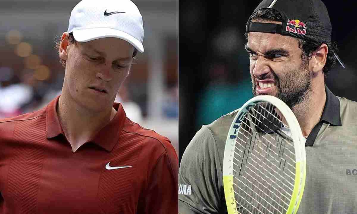 Jannik Sinner e Matteo Berrettini in primo piano